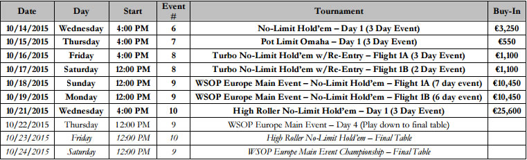 calendario wsope 2015