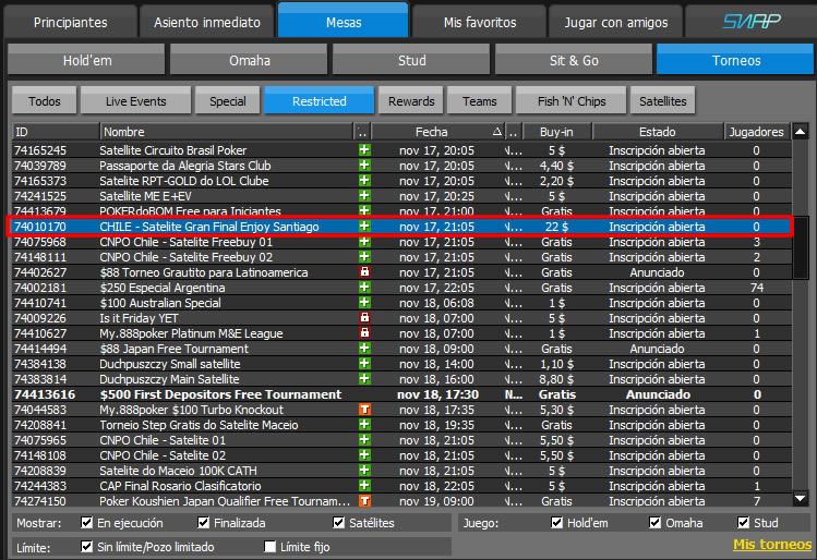 ultimo clasificatorio